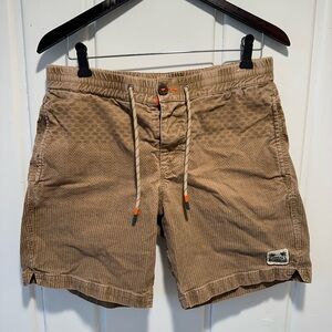 Howler Brothers Tan Flat Front Shorts
